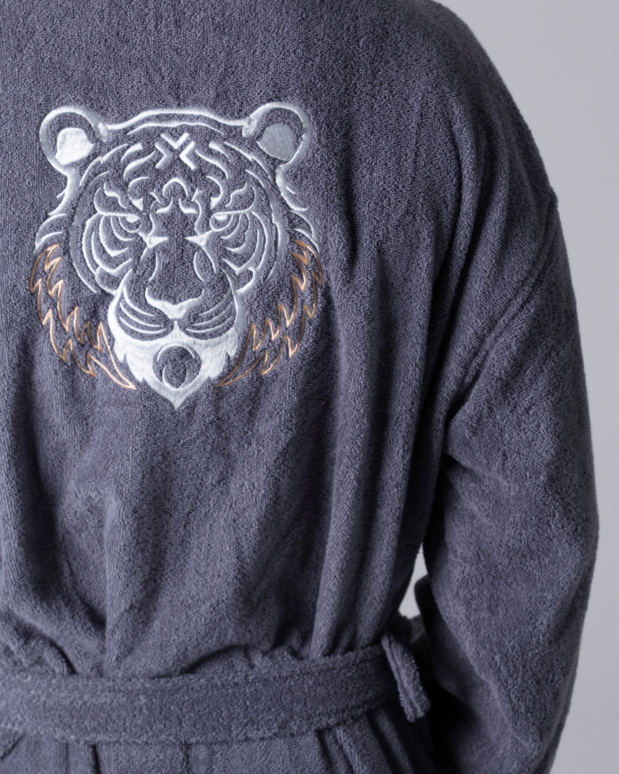 LEGACY Bademantel Dunkelgrau Set