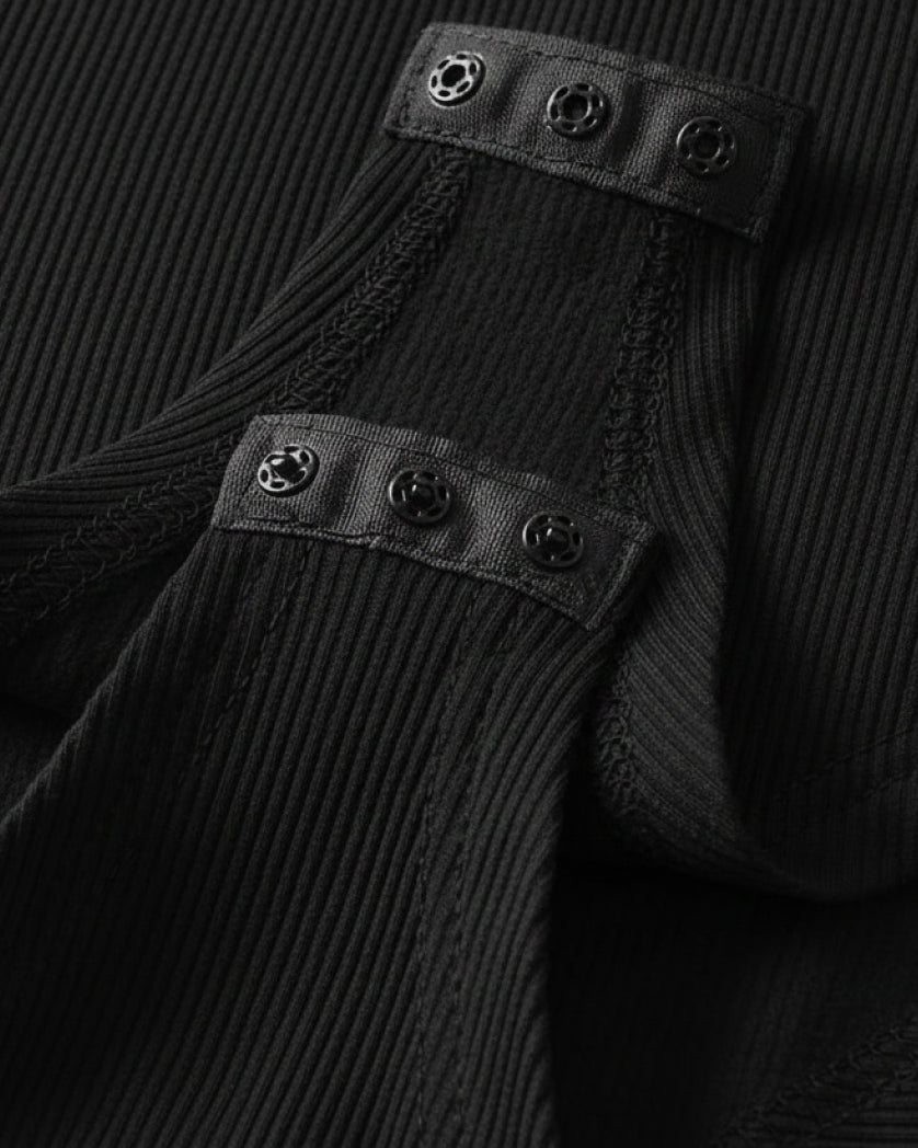 QUEEN Turtleneck Bodysuit – Black